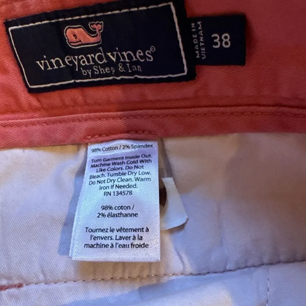 Vineyard Vines Performance Breaker Shorts Men's Size 38 Pink 11